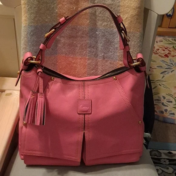 Dooney and Bourke Kingston in Baby Pink Florentine leather